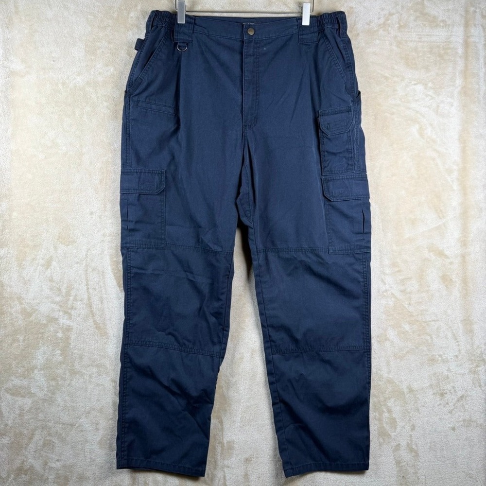 5.11 Tactical Mens 40x32 Navy Blue Cargo Pants Utility Workwear Trousers EDC 511